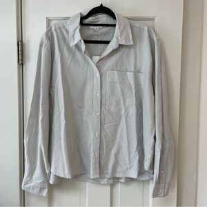 beachlunchlounge women’s Striped Button Down Shirt